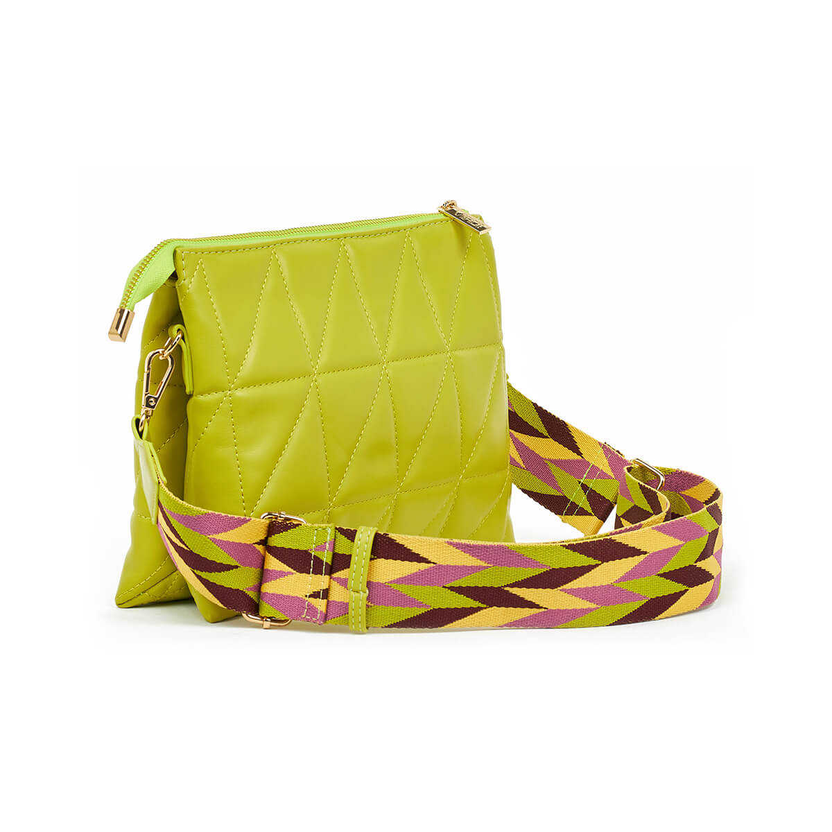 Verde Γυναικεία Τσάντα Χιαστί 16-7455 Λάιμ