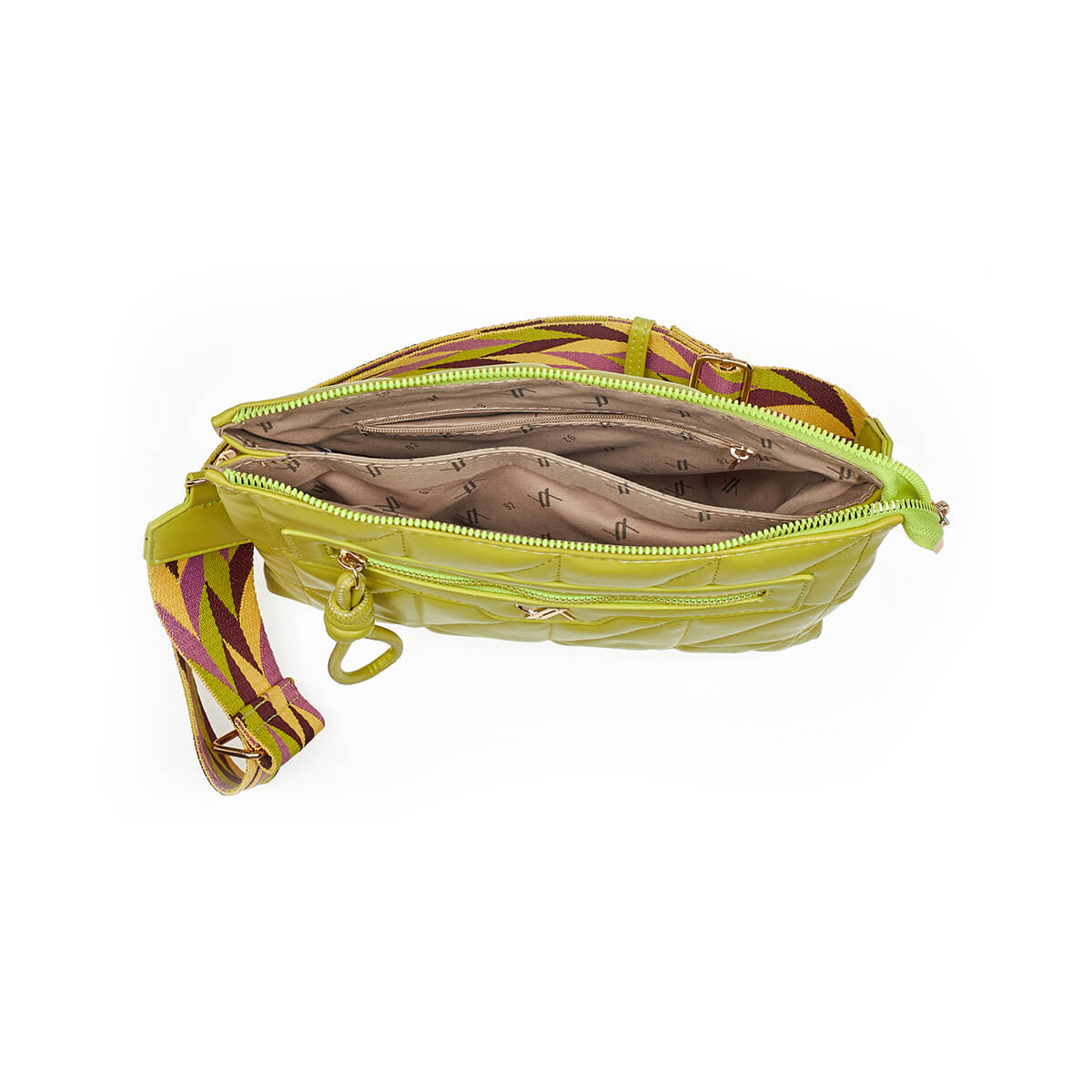 Verde Γυναικεία Τσάντα Χιαστί 16-7455 Λάιμ