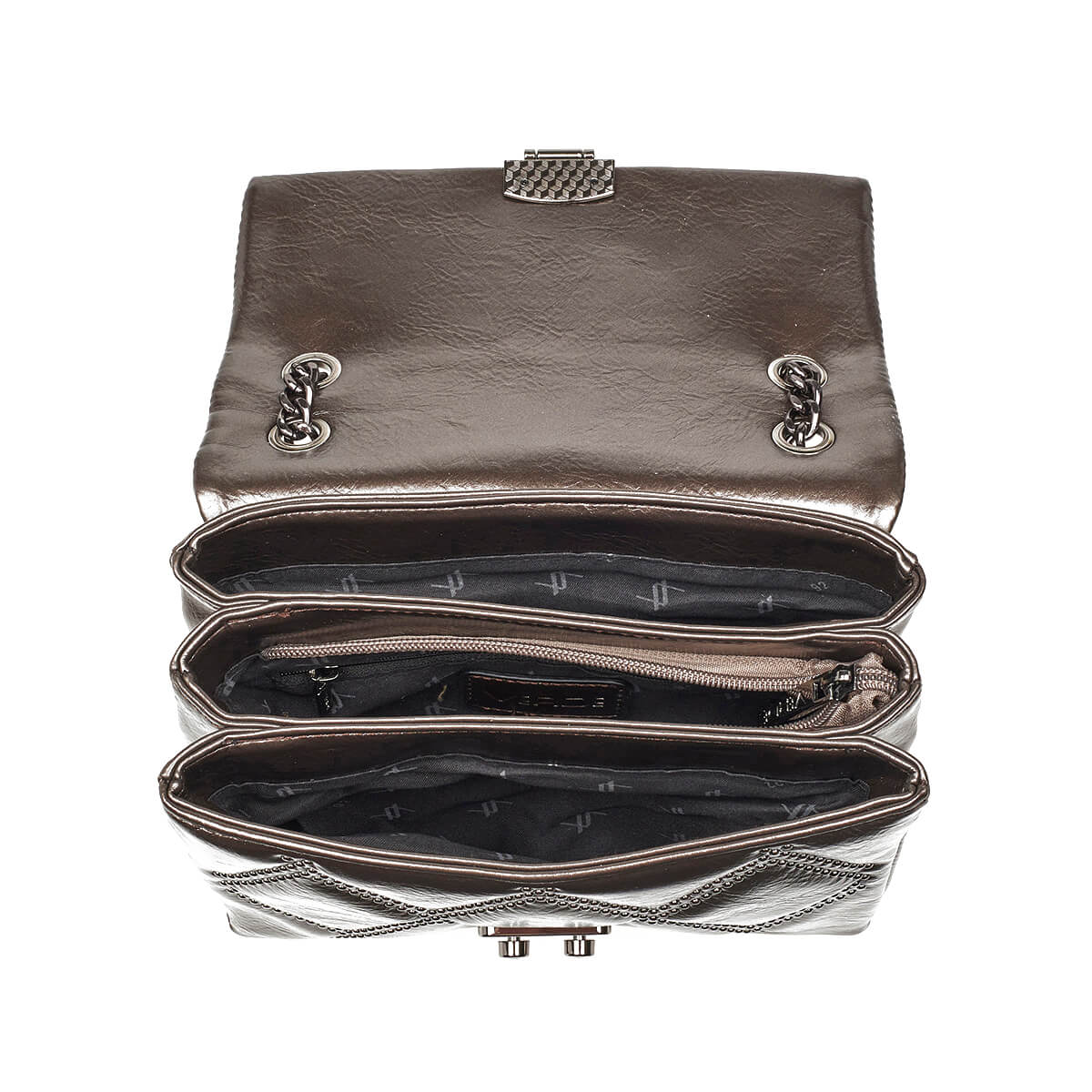 VERDE ΓΥΝΑΙΚΕΙA ΤΣΑΝΤΑ ΩΜΟΥ 16-7668 ΣΚΟΥΡΟ ΓΚΡΙ