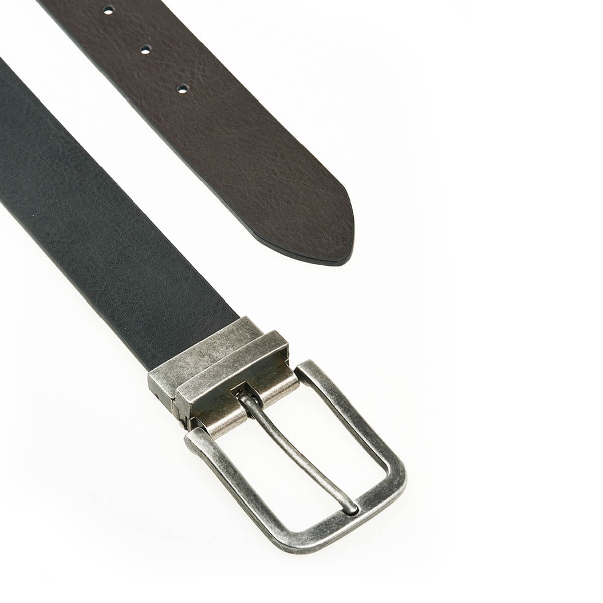 Verde Ανδρική Ζώνη 17-0196 απο Δέρμα 120cm Μαύρο Καφέ