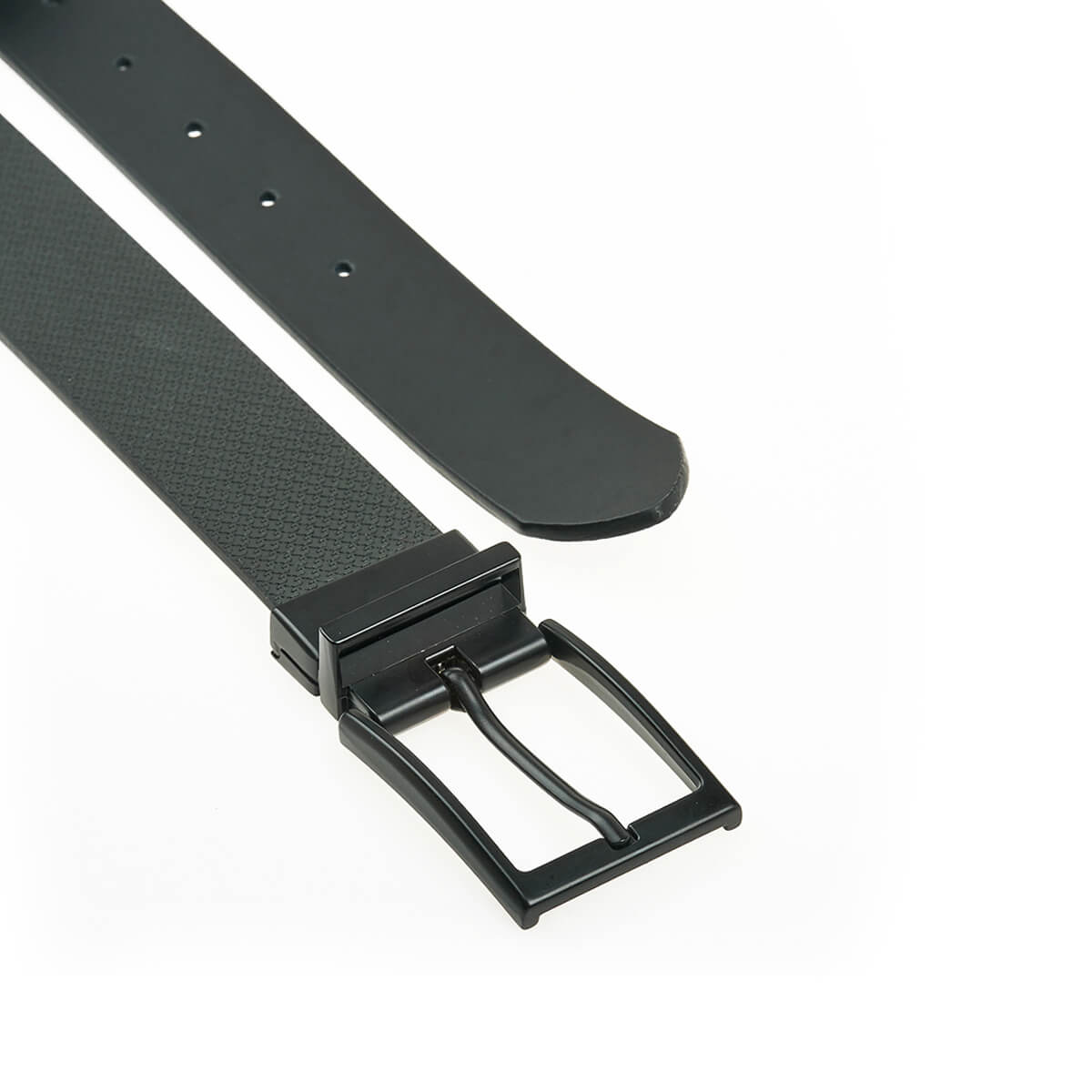 Verde Ανδρική Ζώνη 17-0197 απο Δέρμα 120cm Γκρι Μαύρο