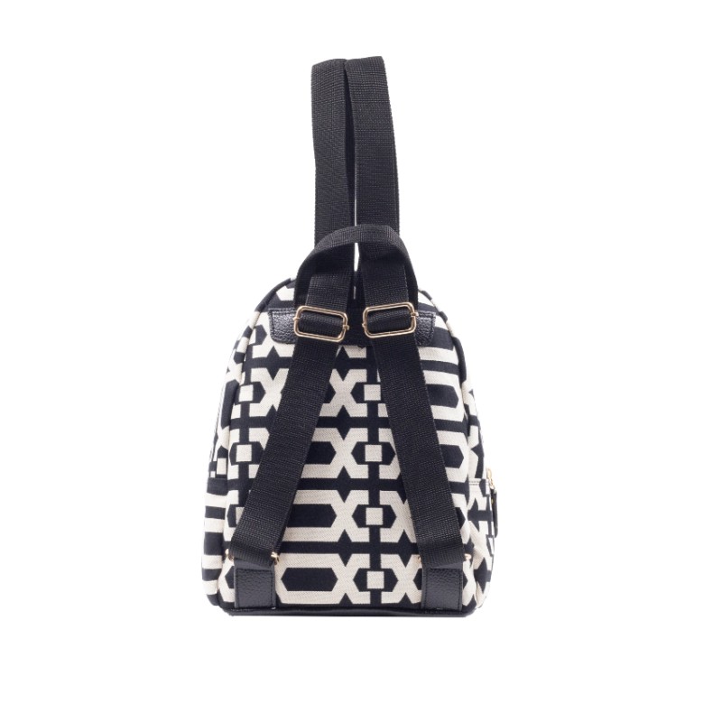 Ασπρόμαυρο σακίδιο πλάτης Καλλιρόη