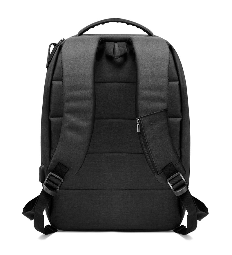 ARCTIC HUNTER τσάντα πλάτης 1701 με θήκη laptop 15.6", USB, 17L, μαύρη