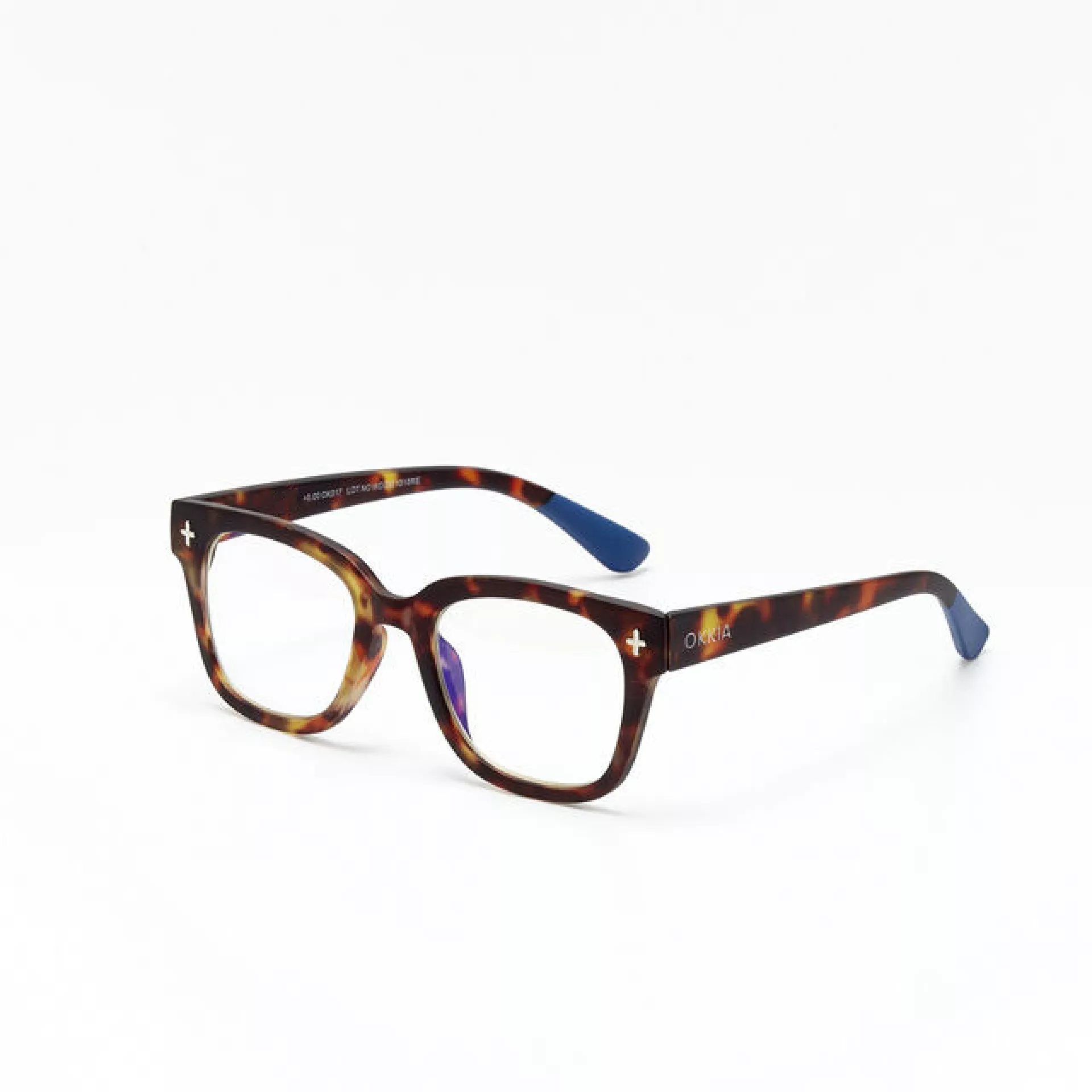 Okkia Γυαλιά Προστασίας Οθόνης Unisex Giovanni (blue lenses) Havana and blue