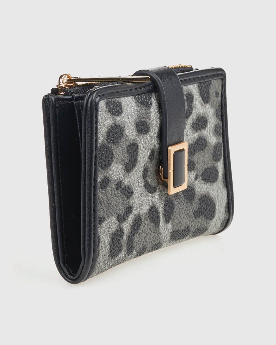 VERDE ΓΥΝΑΙΚΕΙΟ ΠΟΡΤΟΦΟΛΙ 18-0001558 ANIMAL PRINT ΜΑΥΡΟ