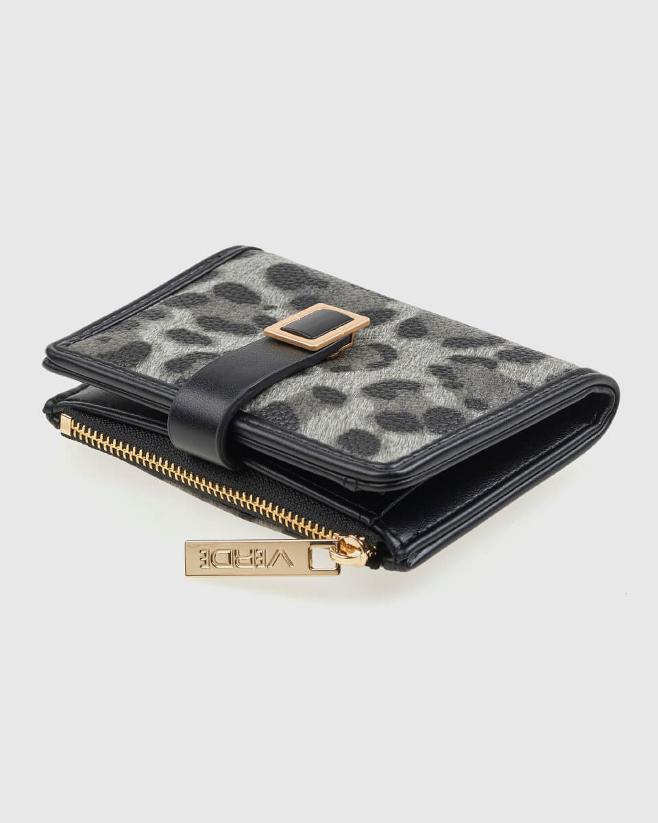 VERDE ΓΥΝΑΙΚΕΙΟ ΠΟΡΤΟΦΟΛΙ 18-0001558 ANIMAL PRINT ΜΑΥΡΟ