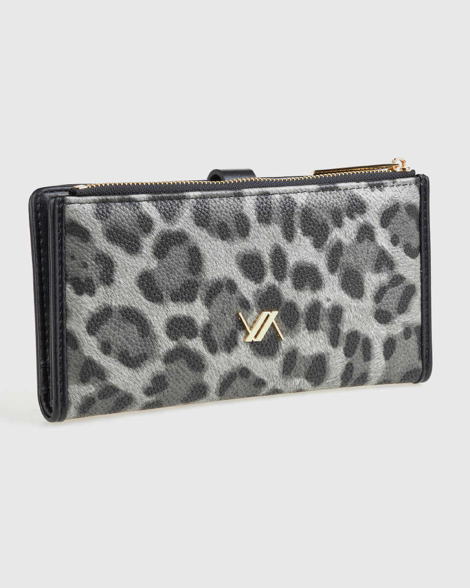 VERDE ΓΥΝΑΙΚΕΙΟ ΠΟΡΤΟΦΟΛΙ 18-0001559 ANIMAL PRINT ΜΑΥΡΟ