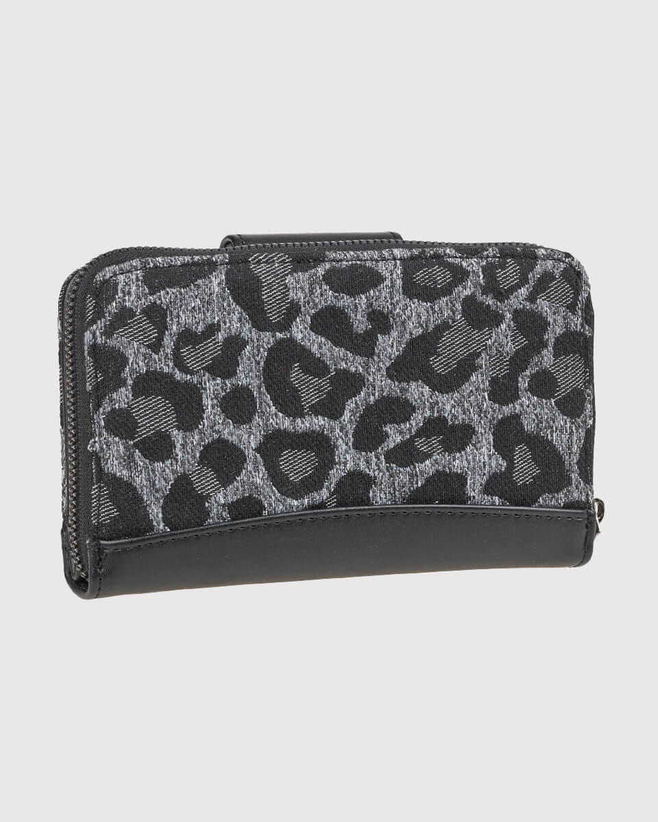 VERDE ΓΥΝΑΙΚΕΙΟ ΠΟΡΤΟΦΟΛΙ 18-0001572 ANIMAL PRINT ΜΑΥΡΟ