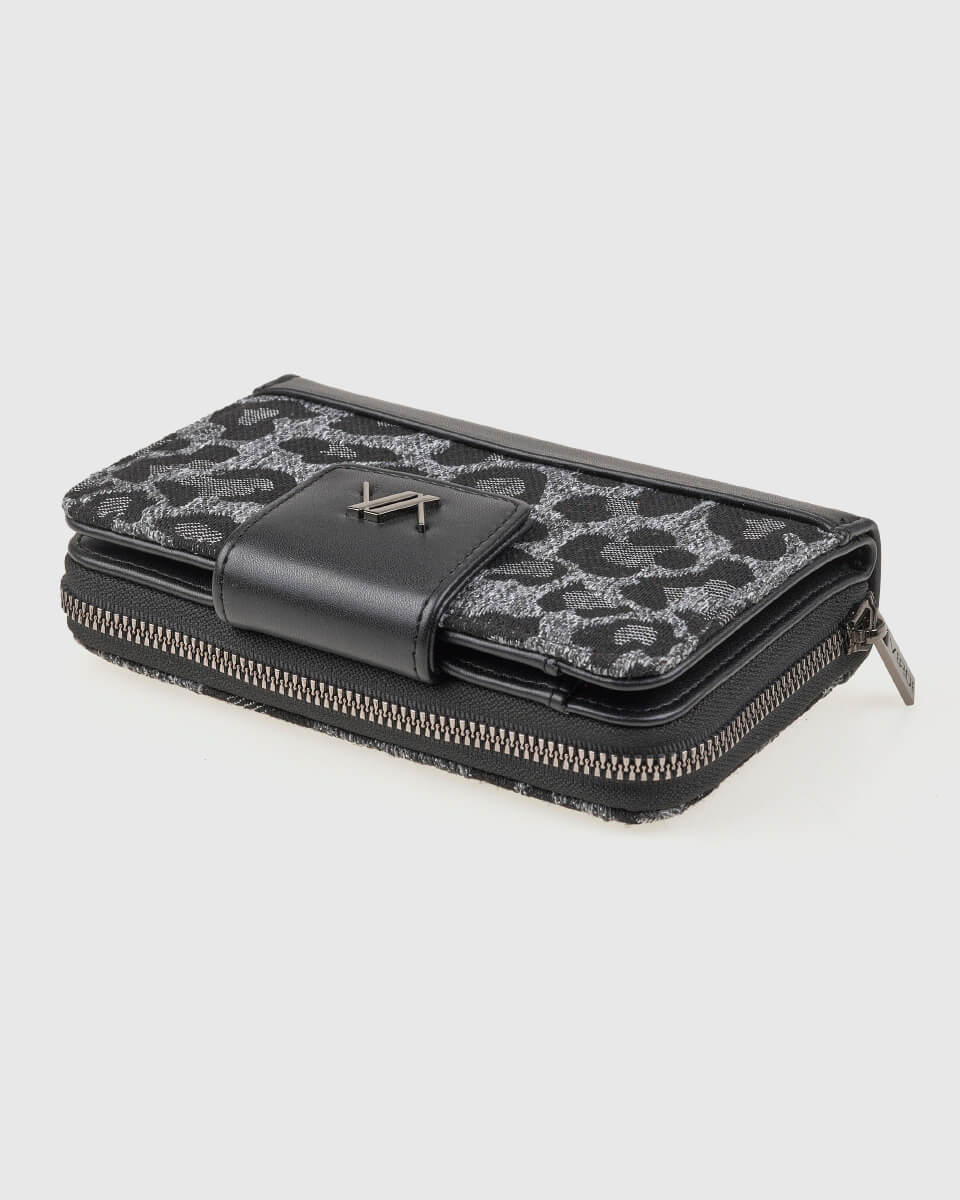 VERDE ΓΥΝΑΙΚΕΙΟ ΠΟΡΤΟΦΟΛΙ 18-0001572 ANIMAL PRINT ΜΑΥΡΟ