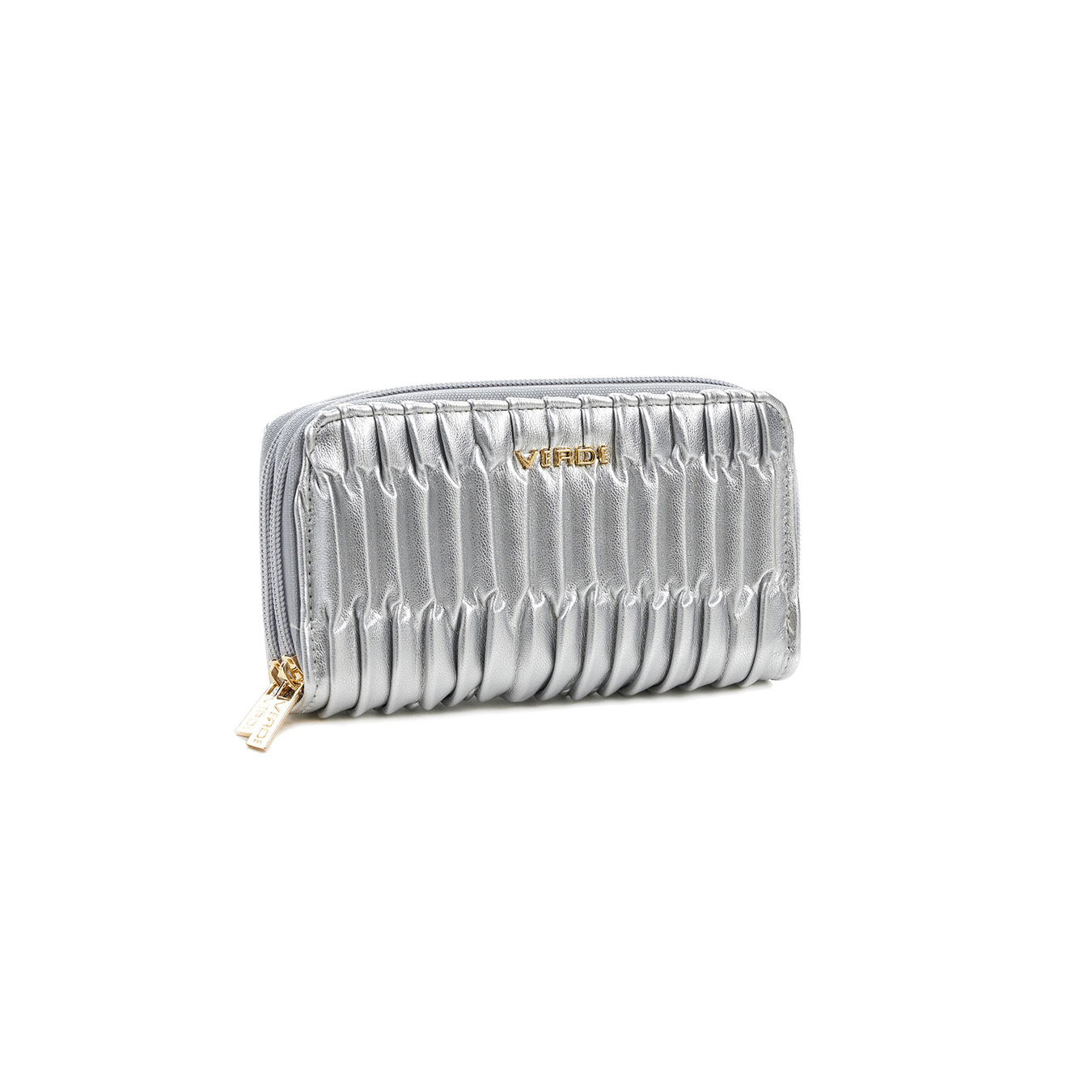 Verde Γυναικείο Πορτοφόλι Μεγάλο 18-1220 Ασημί