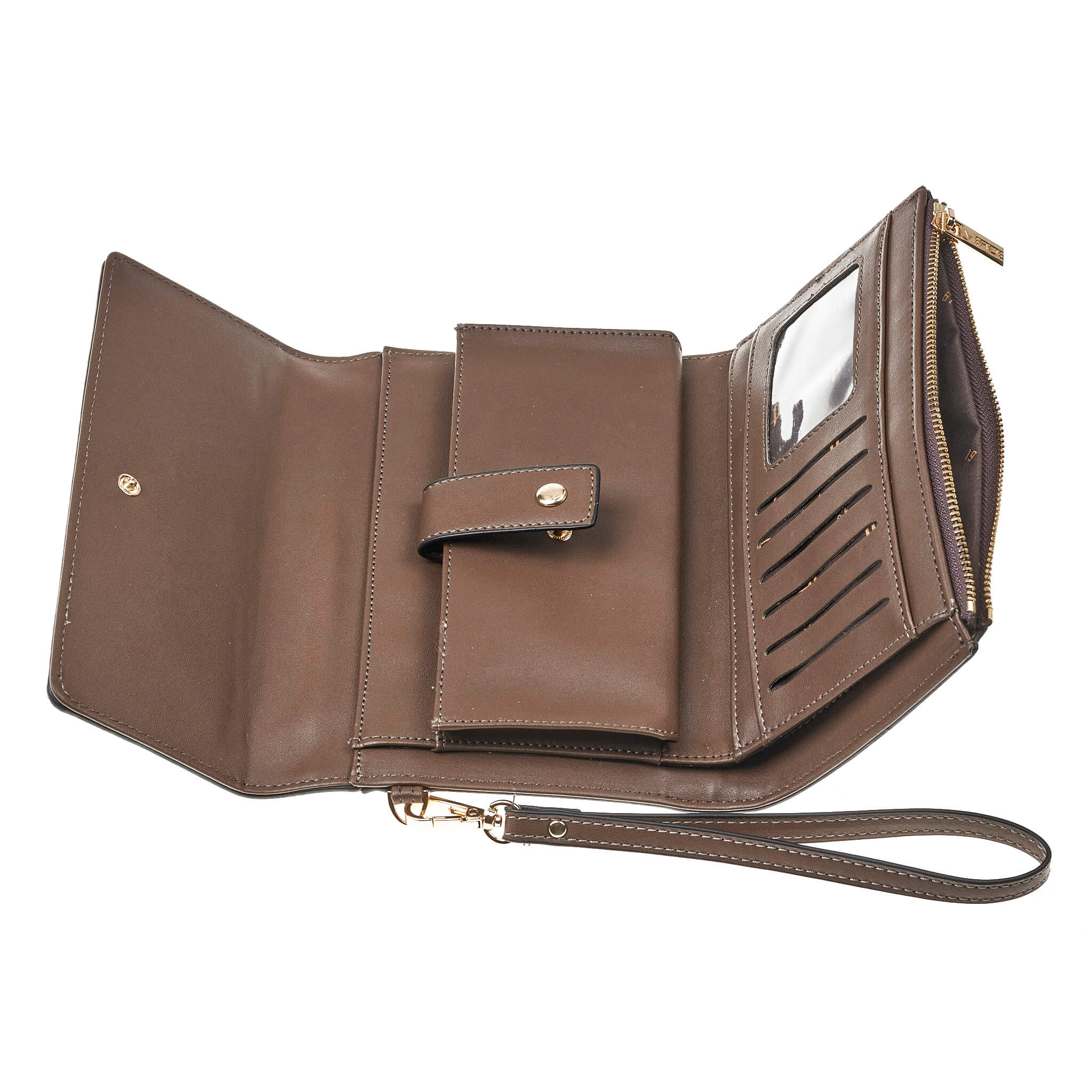 Verde Γυναικείο Πορτοφόλι 18-1377 Καφέ