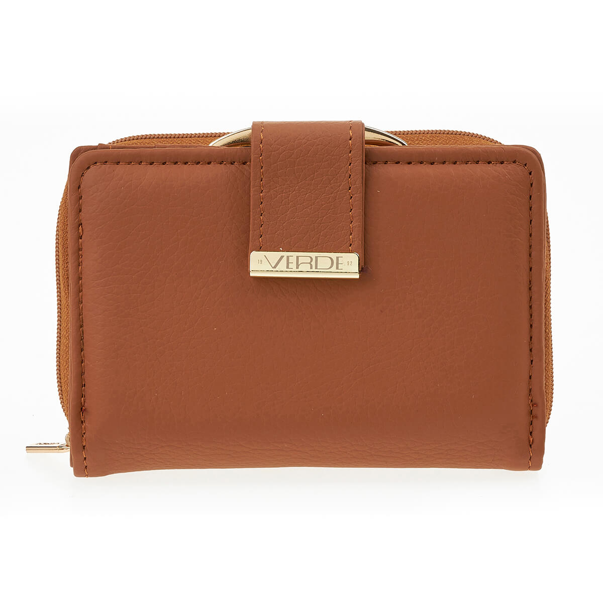 Verde Γυναικείο Πορτοφόλι 18-1401 Δερμάτινο Καμηλό