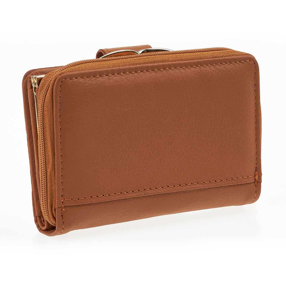 Verde Γυναικείο Πορτοφόλι 18-1401 Δερμάτινο Καμηλό