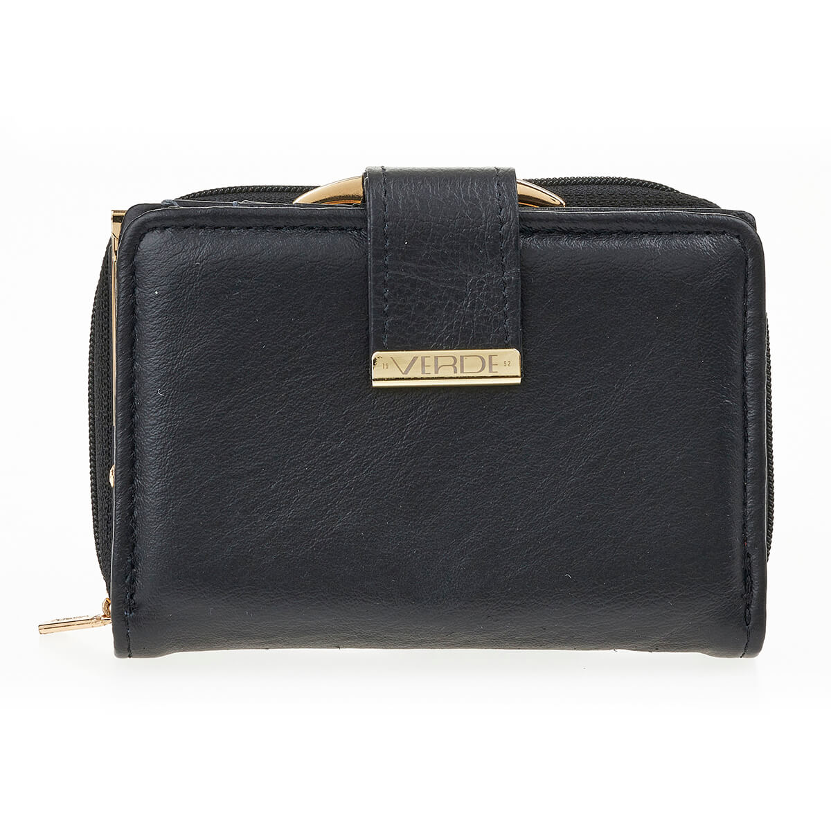 Verde Γυναικείο Πορτοφόλι 18-1401 Δερμάτινο Μαύρο
