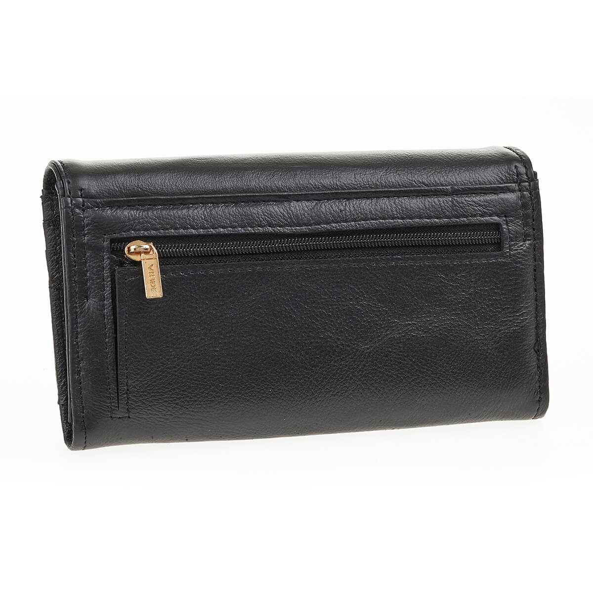 Verde Γυναικείο Πορτοφόλι 18-1403 Δερμάτινο Μαύρο