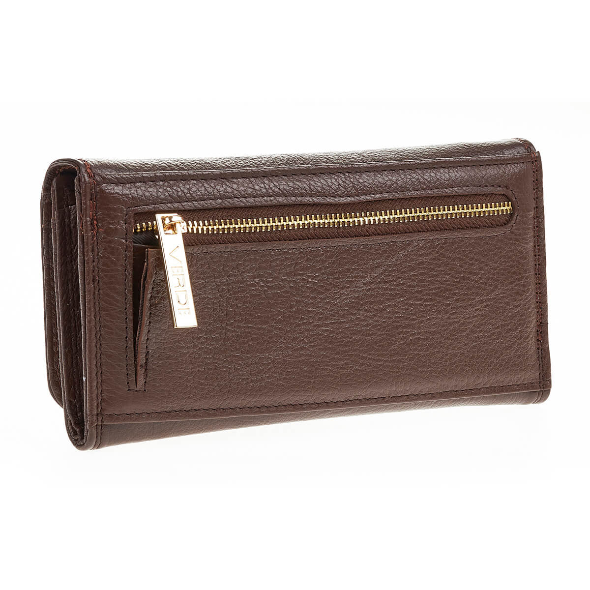 Verde Γυναικείο Πορτοφόλι 18-1404 Δερμάτινο Καφέ