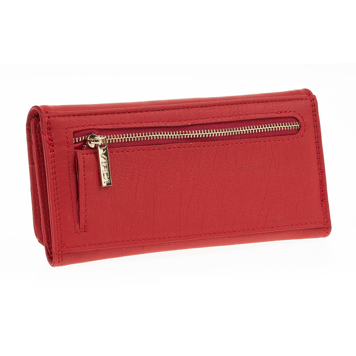 Verde Γυναικείο Πορτοφόλι 18-1404 Δερμάτινο Κόκκινο