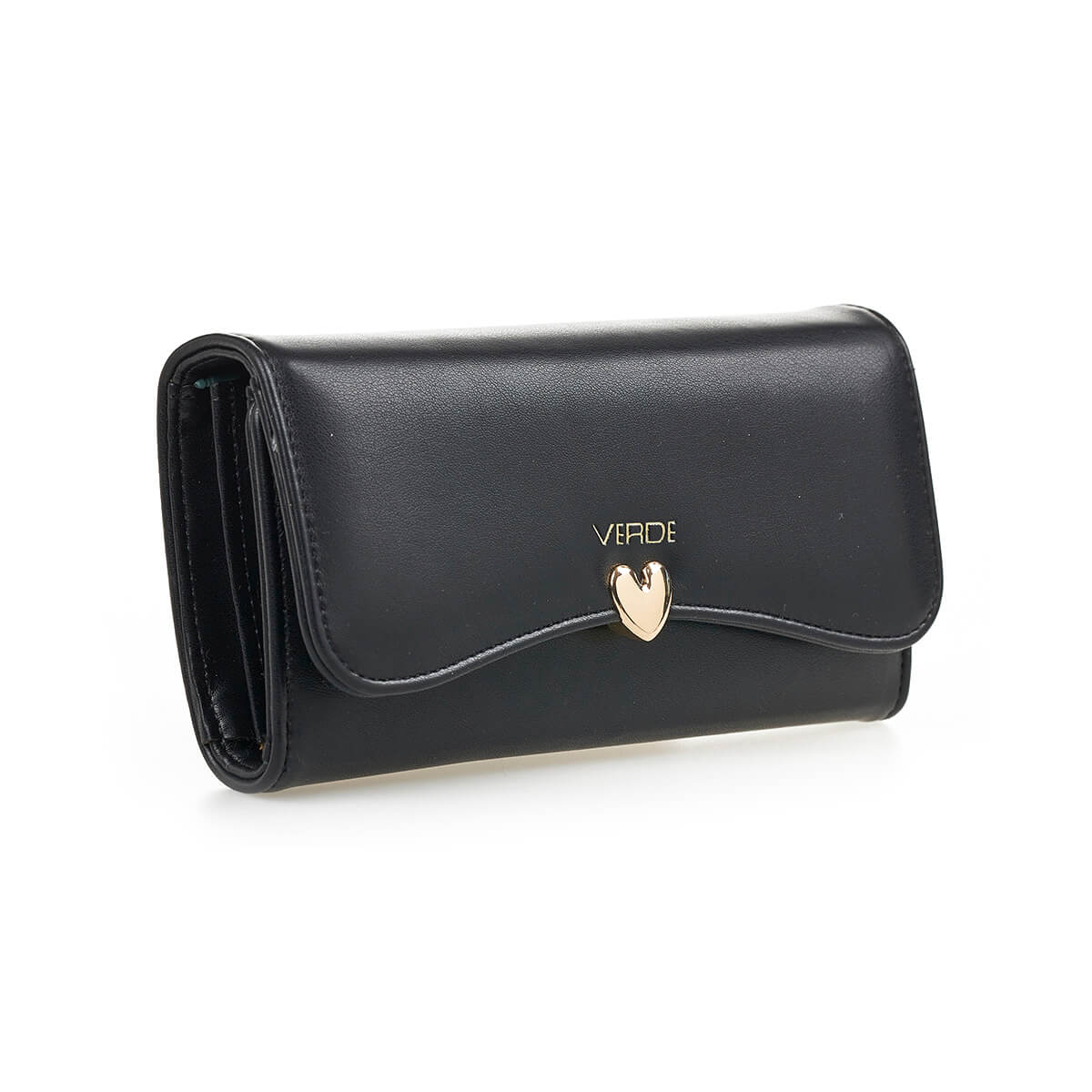 Verde Γυναικείο Πορτοφόλι 18-1440 Μαύρο