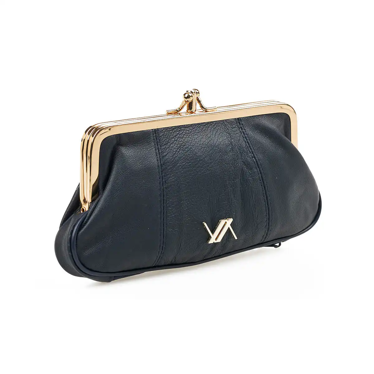 Verde Γυναικείο Πορτοφόλι 18-1444 απο Δέρμα Σκούρο Μπλε