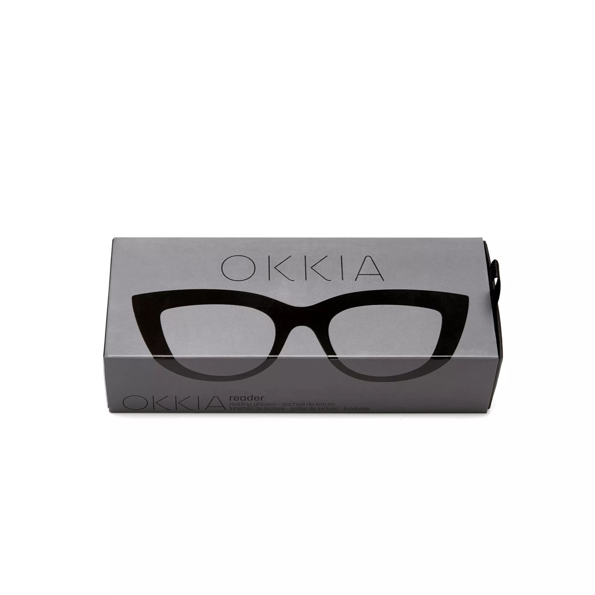 Γυαλιά διαβάσματος πρεσβυωπίας okkia Claudia Big Cat Eye - Black