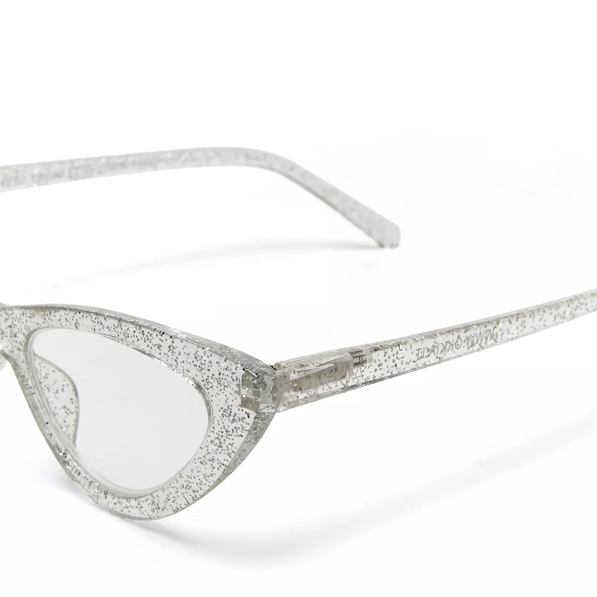 Γυαλιά διαβάσματος πρεσβυωπίας okkia Adriana Small Cat Eye - Silver glitter