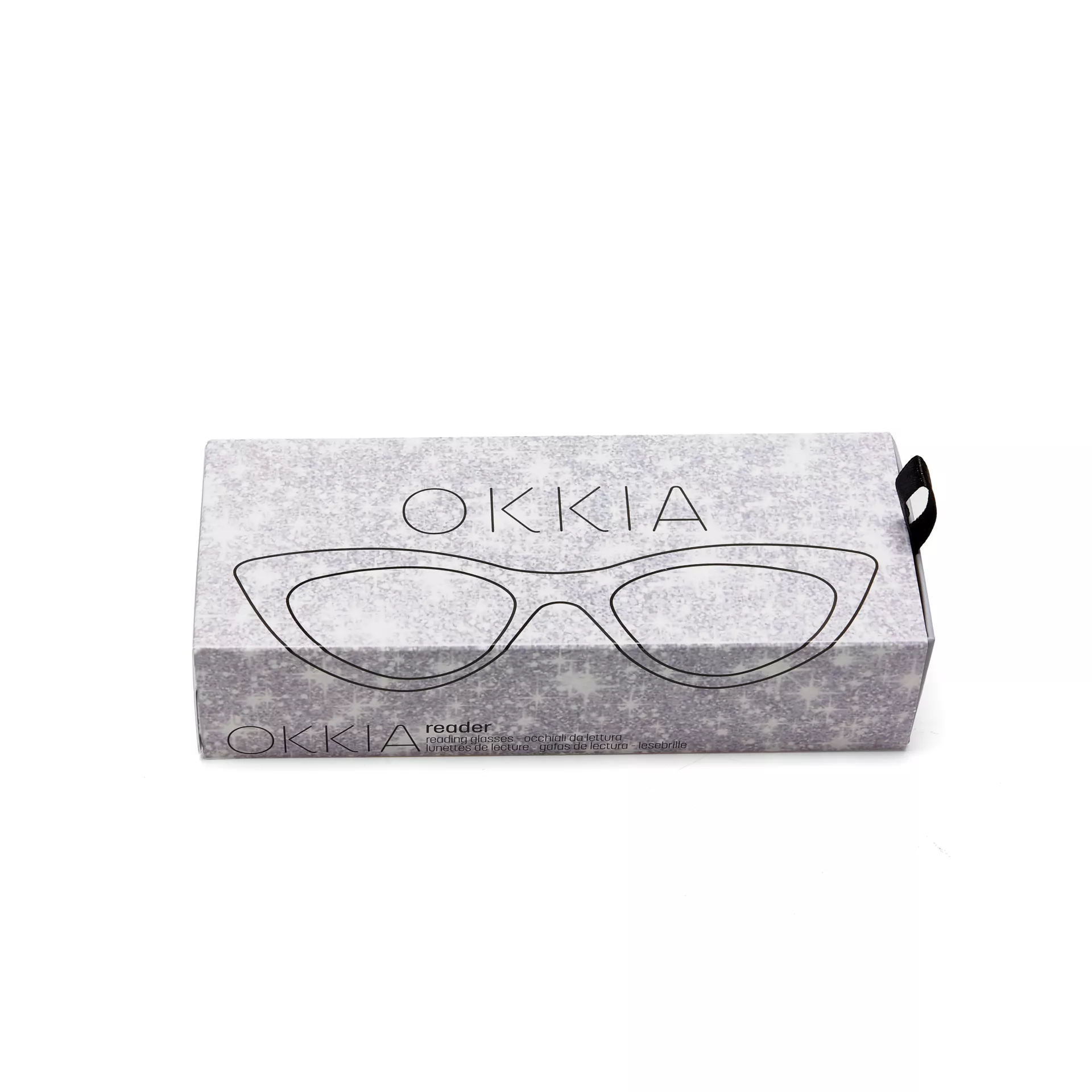 Γυαλιά διαβάσματος πρεσβυωπίας okkia Adriana Small Cat Eye - Silver glitter