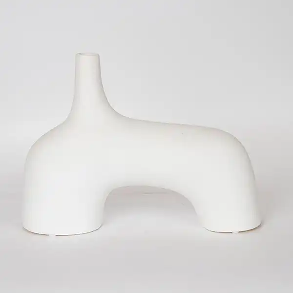 ΒΑΖΟ ΚΕΡΑΜΙΚΟ ΑΣΠΡΟ 34x10x25cm