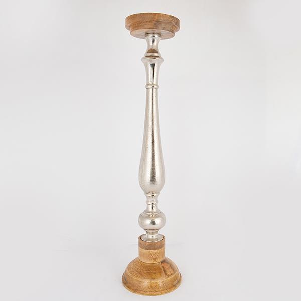 ΚΗΡΟΠΗΓΙΟ ΞΥΛΟ-ΜΕΤΑΛΛΟ ΦΥΣΙΚΟ- ΑΣΗΜΙ 17x17x74cm