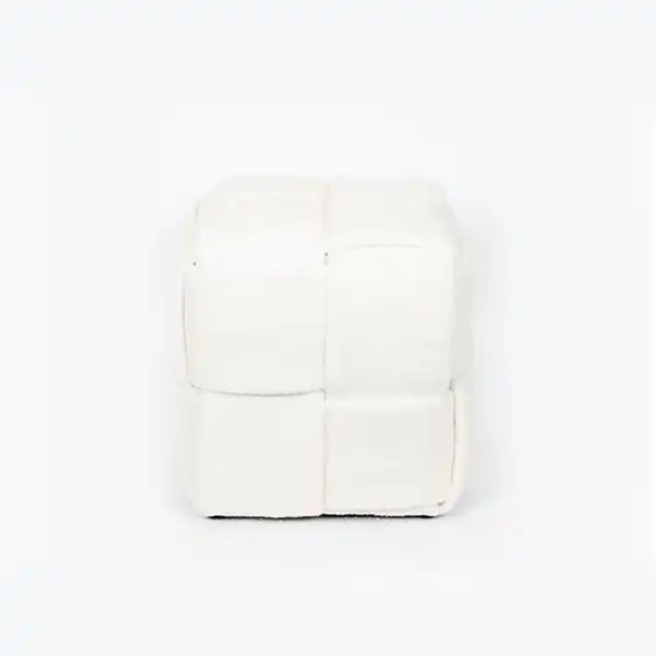 ΣΚΑΜΠΟ ΜΠΟΥΚΛΕ ΥΦΑΣΜΑ ΛΕΥΚΟ ΣΧΕΔΙΟ 38x38x40cm ΣΚΑΜΠΟ ΜΠΟΥΚΛΕ ΥΦΑΣΜΑ ΛΕΥΚΟ ΣΧΕΔΙΟ 38x38x40cm