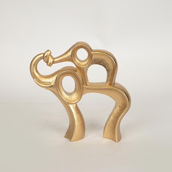 ΕΛΕΦΑΝΤΑΣ ΠΟΛΥΡΕΖΙΝ  ΧΡΥΣΟΣ 19.5×6.4×19.2cm