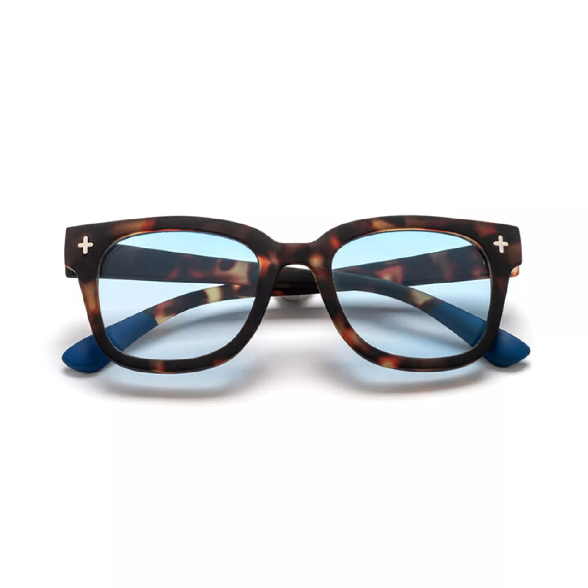 Okkia γυαλιά ηλίου Giovanni – Havana and blue (blue lenses)