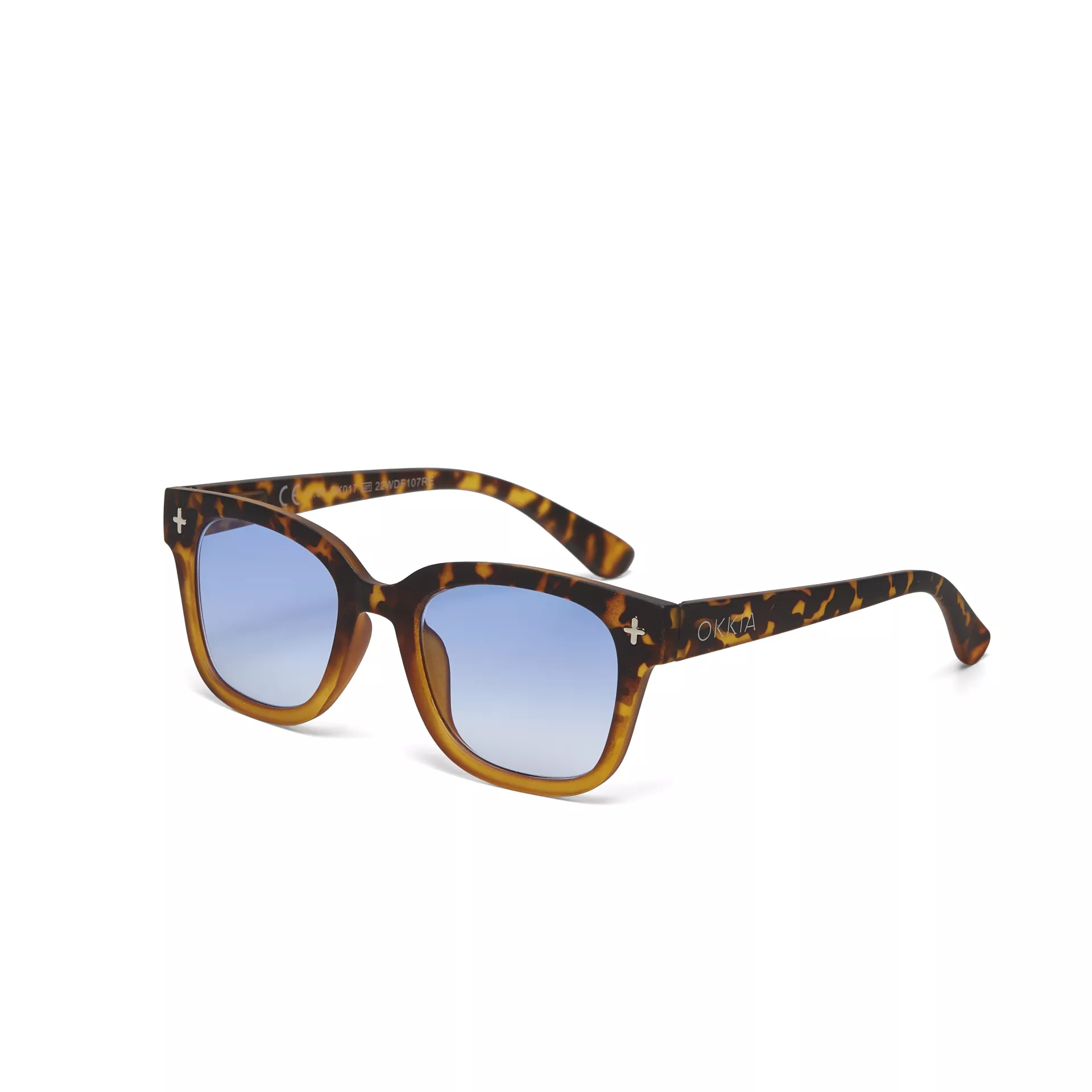 Okkia γυαλιά ηλίου Giovanni - Unisex Havana Yellow (blue lenses)