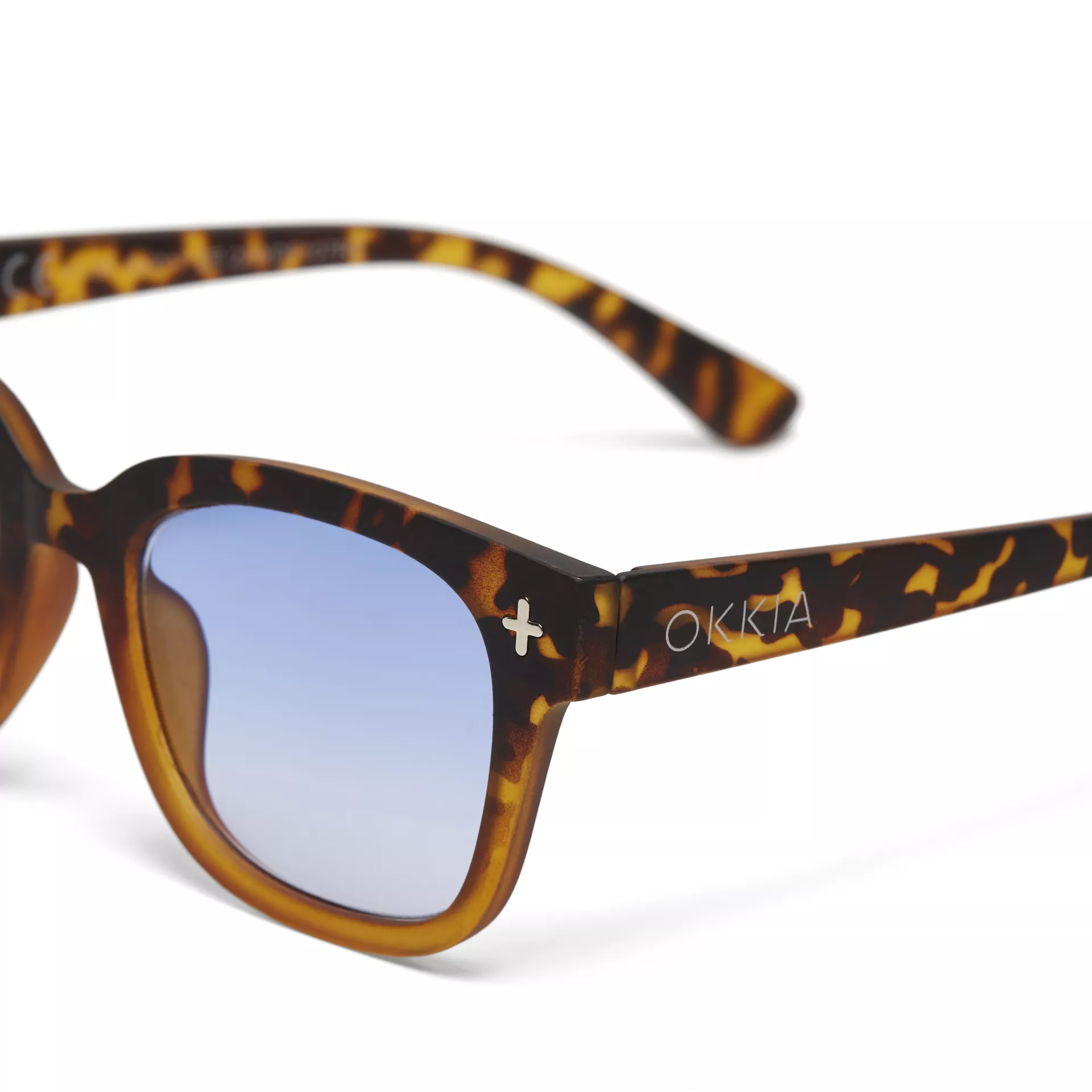 Okkia γυαλιά ηλίου Giovanni - Unisex Havana Yellow (blue lenses)