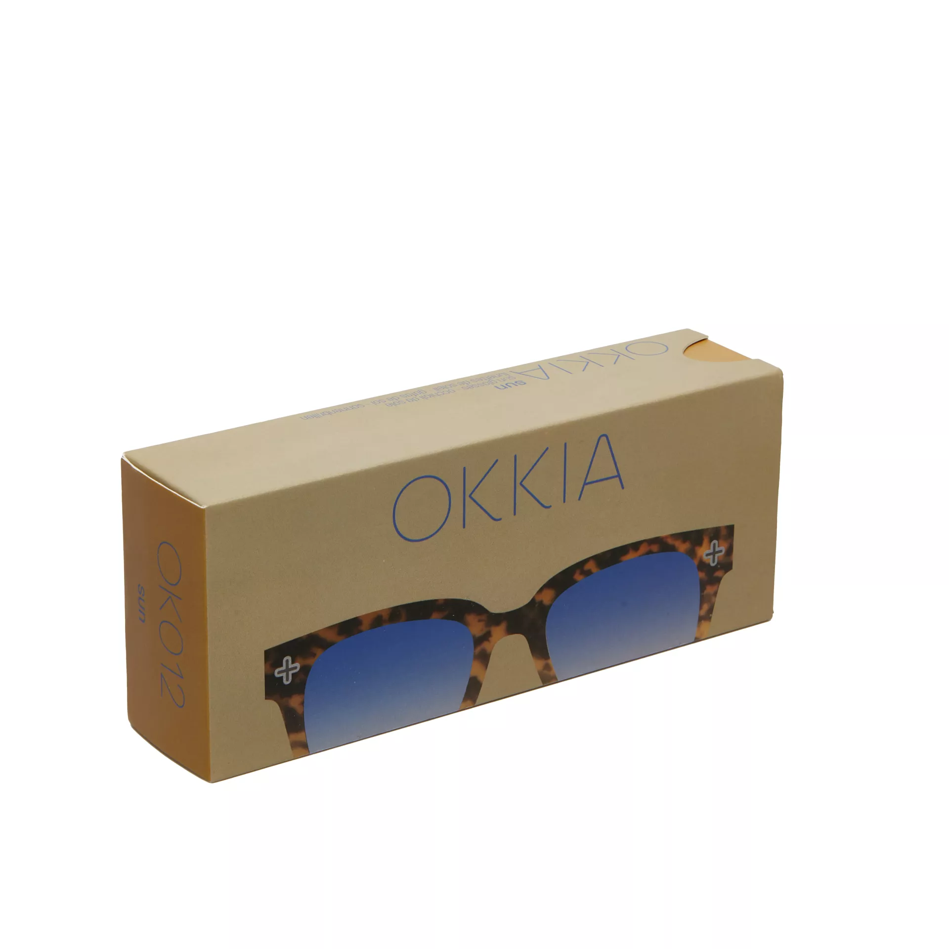 Okkia γυαλιά ηλίου Giovanni - Unisex Havana Yellow (blue lenses)