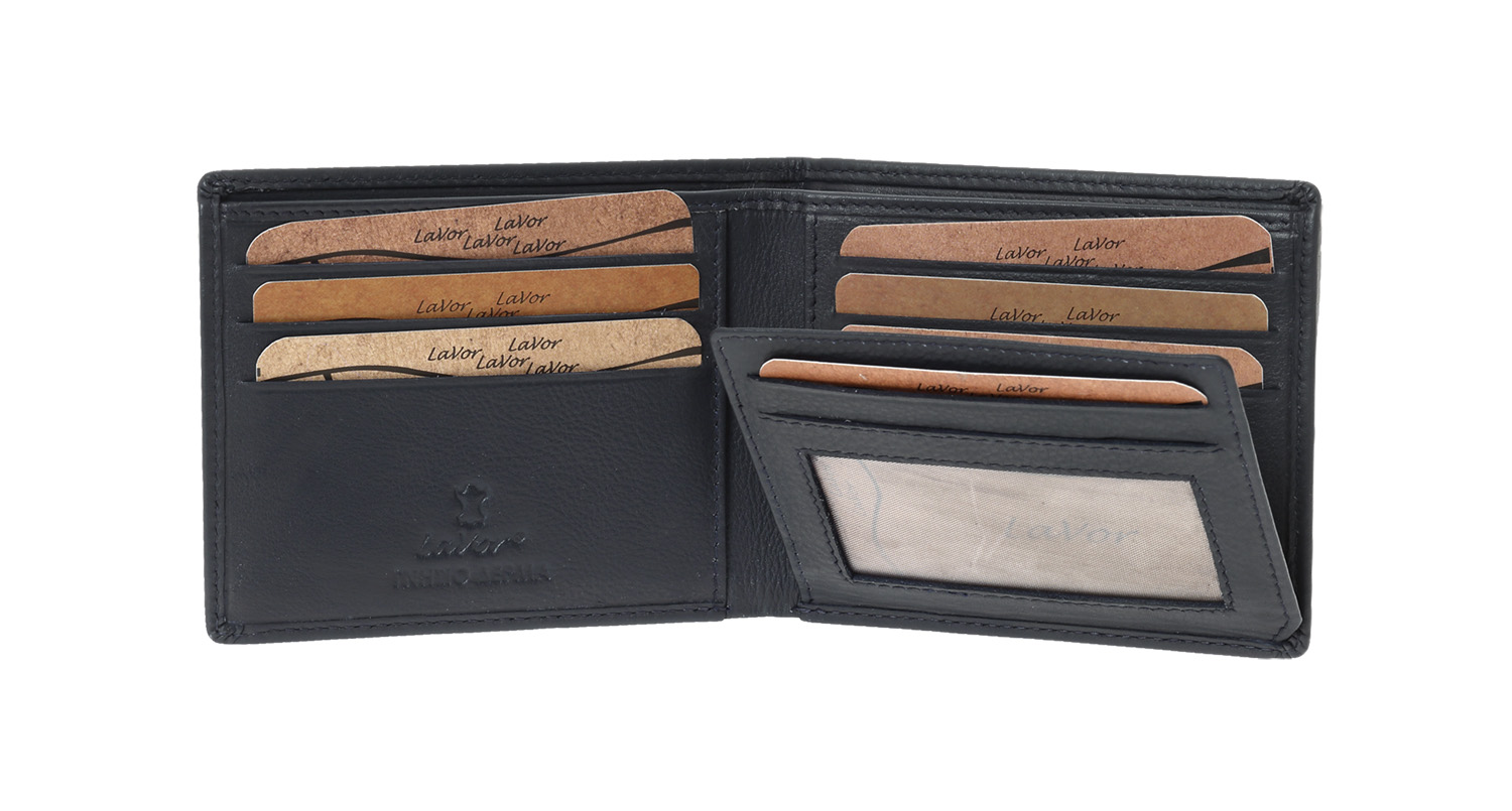 Ανδρικό Δερμάτινο Πορτοφόλι Lavor 2124 Μπλε
