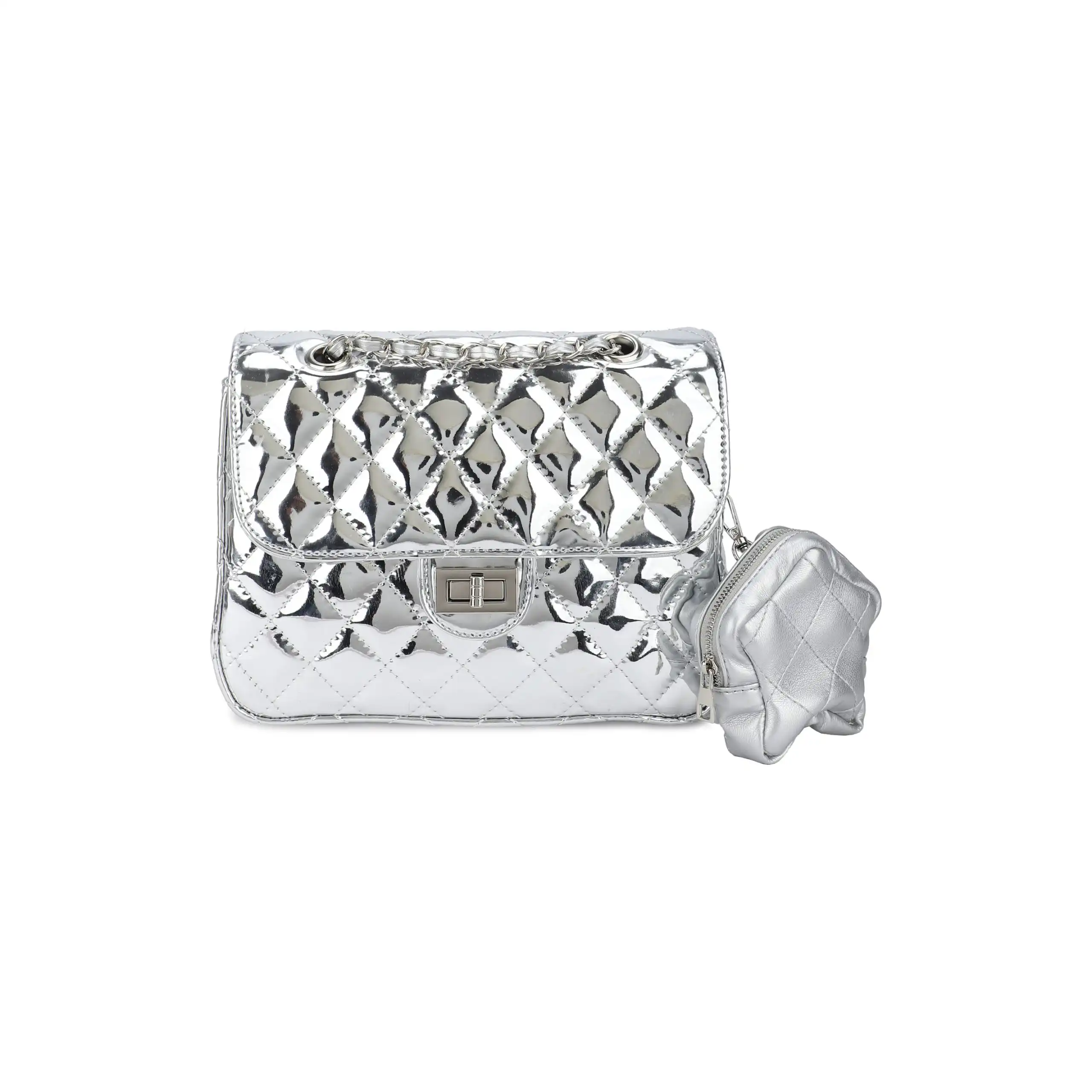 Γυναικεία Τσάντα Πλάτης Χιαστί Phil F PH4338 Ασημί Γυναικεία Τσάντα Πλάτης Χιαστί Phil F PH4338 Ασημί