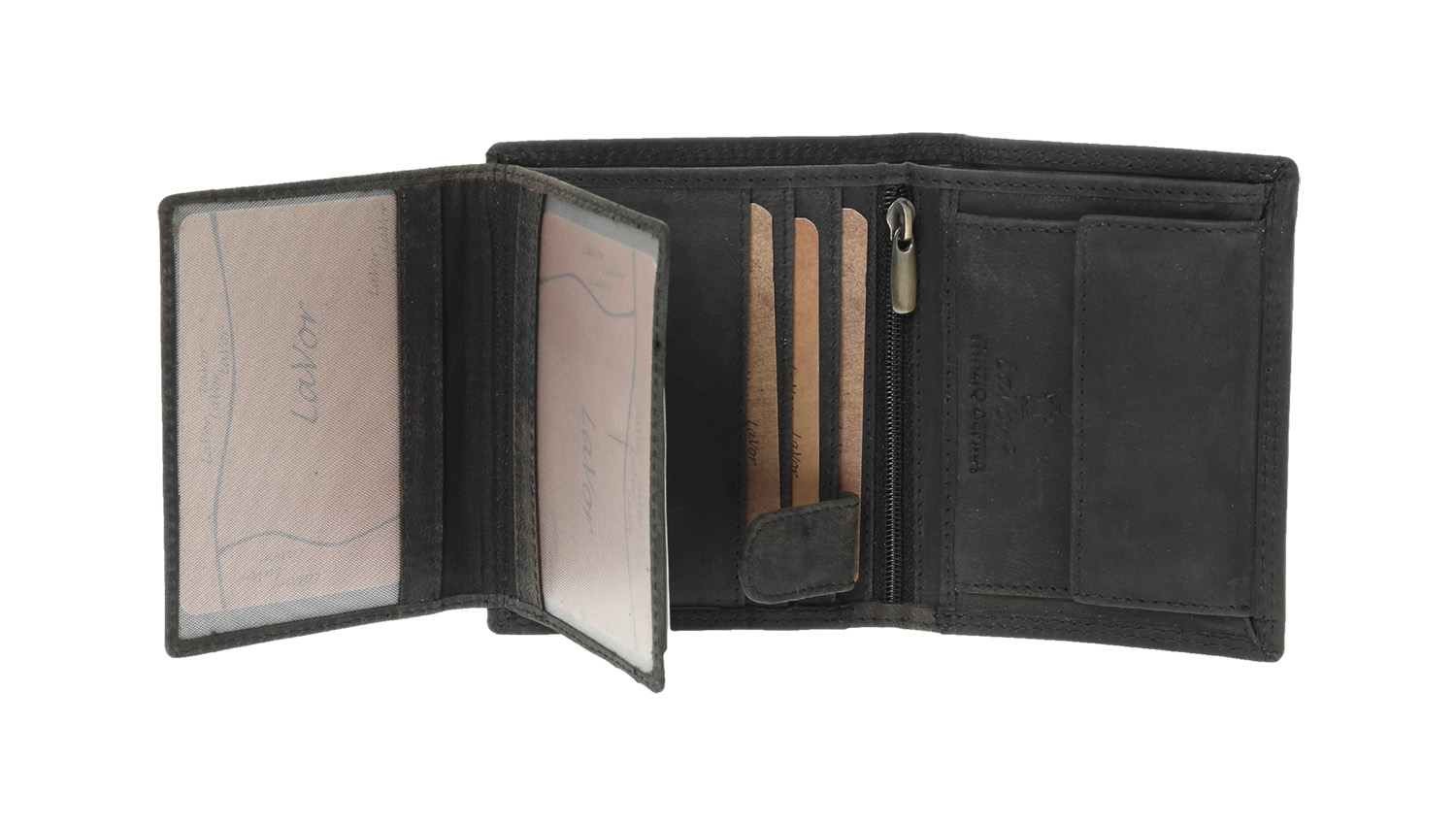 Ανδρικό Δερμάτινο Πορτοφόλι Lavor 2127 Μαύρο