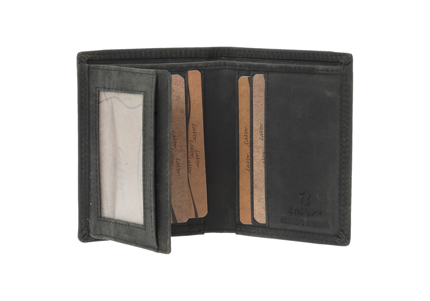 Ανδρικό Δερμάτινο Πορτοφόλι Lavor 2130 Μαύρο