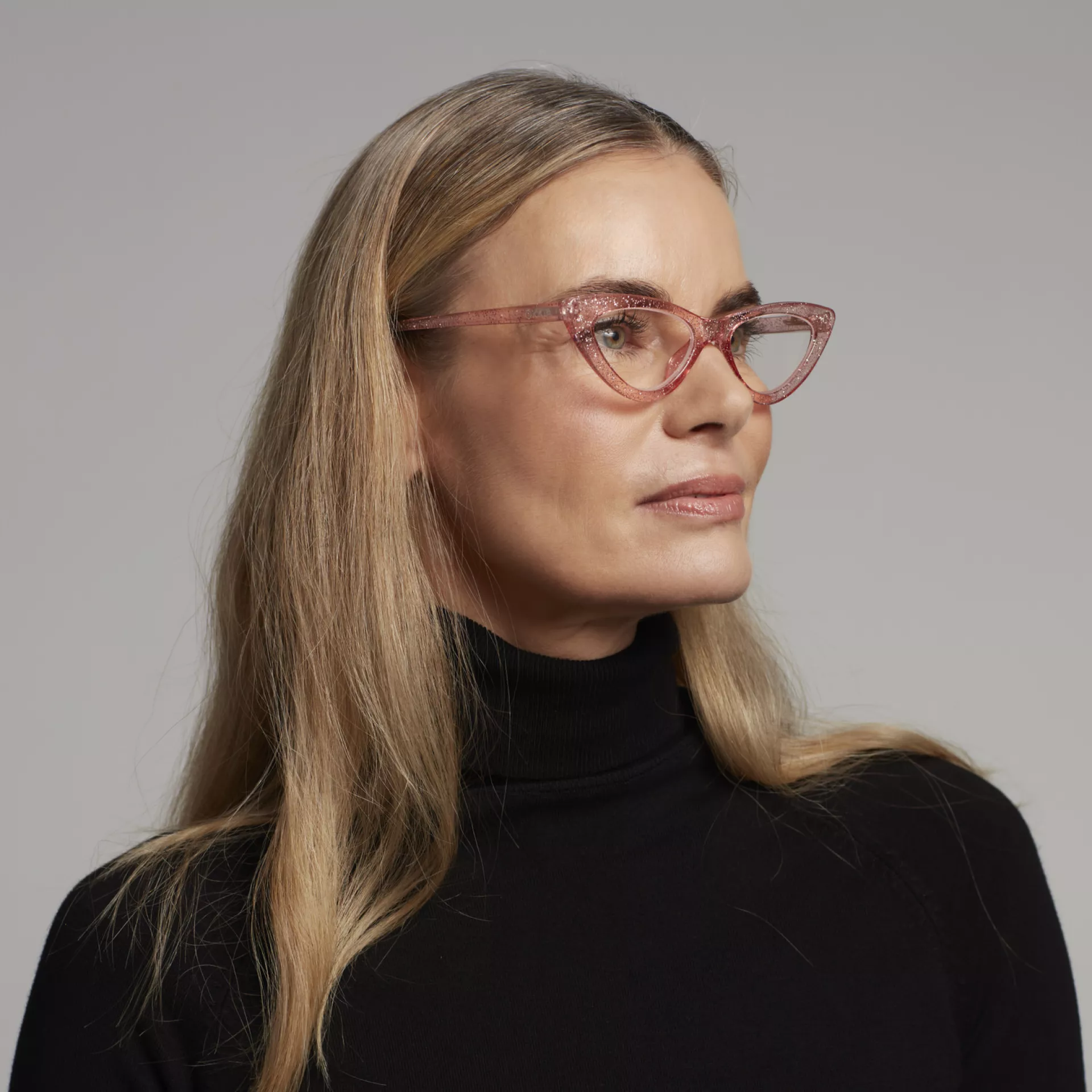 Γυαλιά διαβάσματος πρεσβυωπίας okkia Adriana Small Cat Eye - Glitter pink