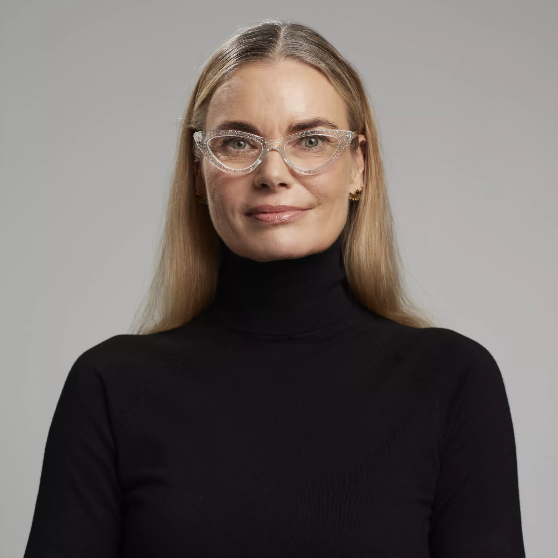 Γυαλιά διαβάσματος πρεσβυωπίας okkia Adriana Small Cat Eye - Silver glitter