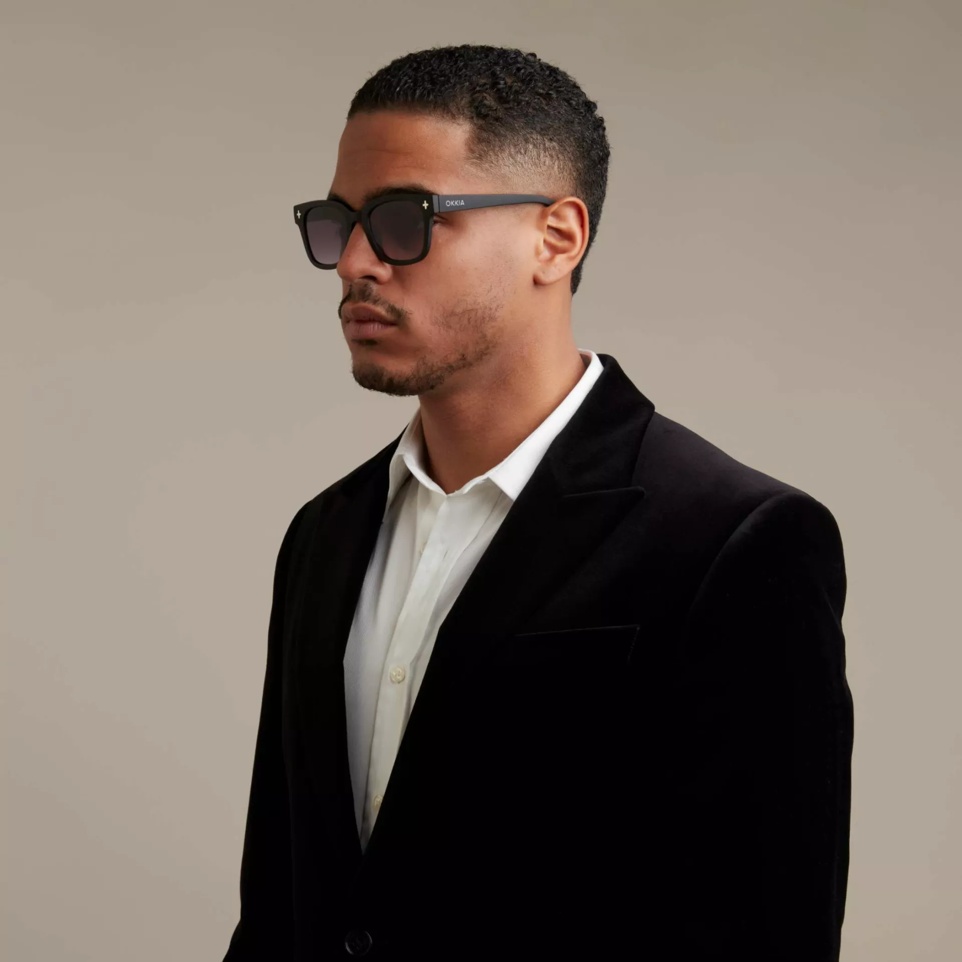 Okkia γυαλιά ηλίου Giovanni - Unisex Black and grey