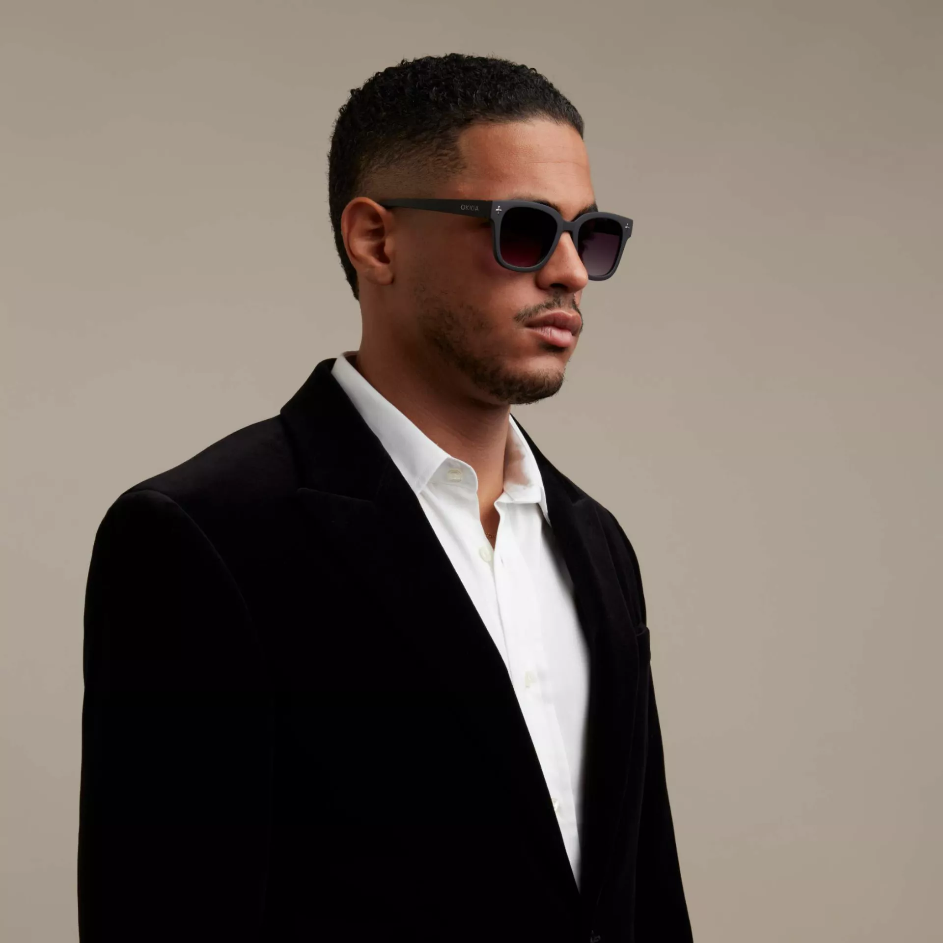 Okkia γυαλιά ηλίου Giovanni - Unisex Black and grey