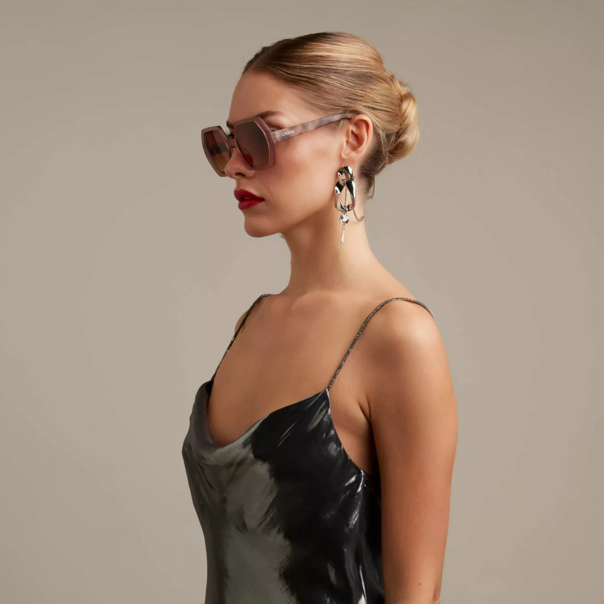 Okkia γυαλιά ηλίου Emma - Pink Havana