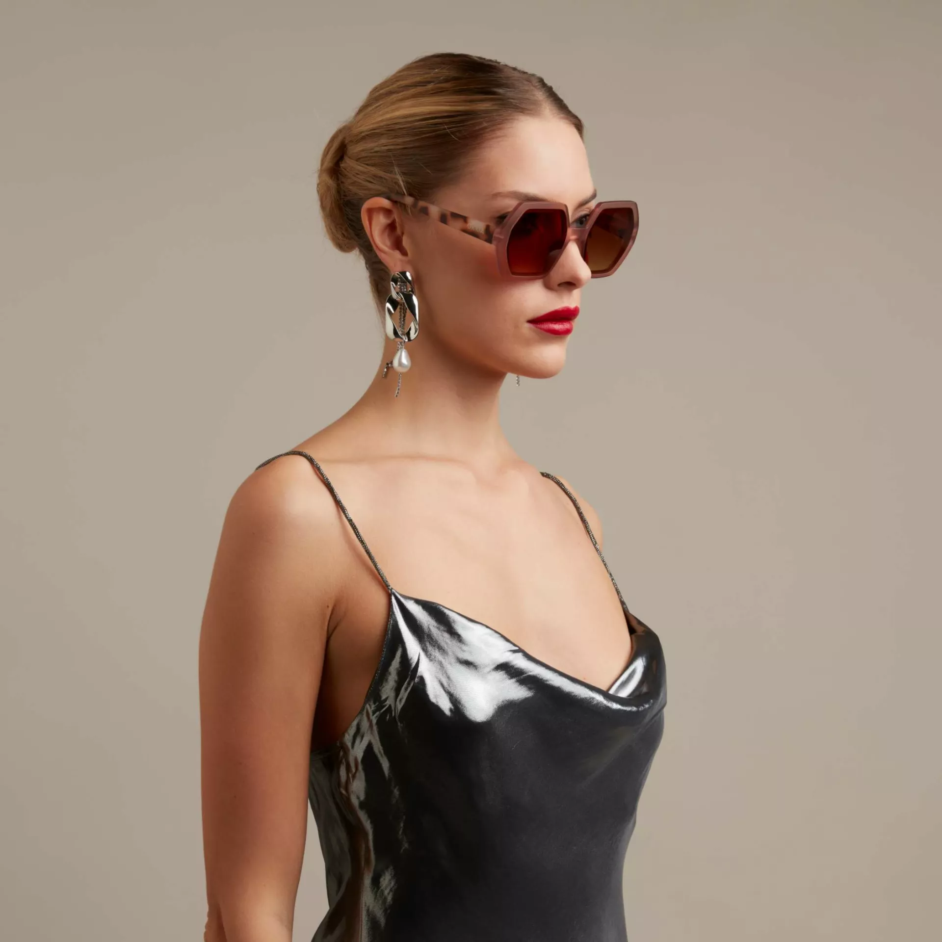 Okkia γυαλιά ηλίου Emma - Pink Havana