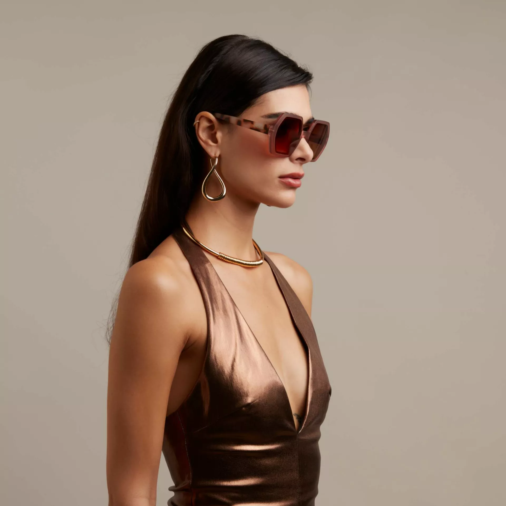 Okkia γυαλιά ηλίου Emma - Pink Havana