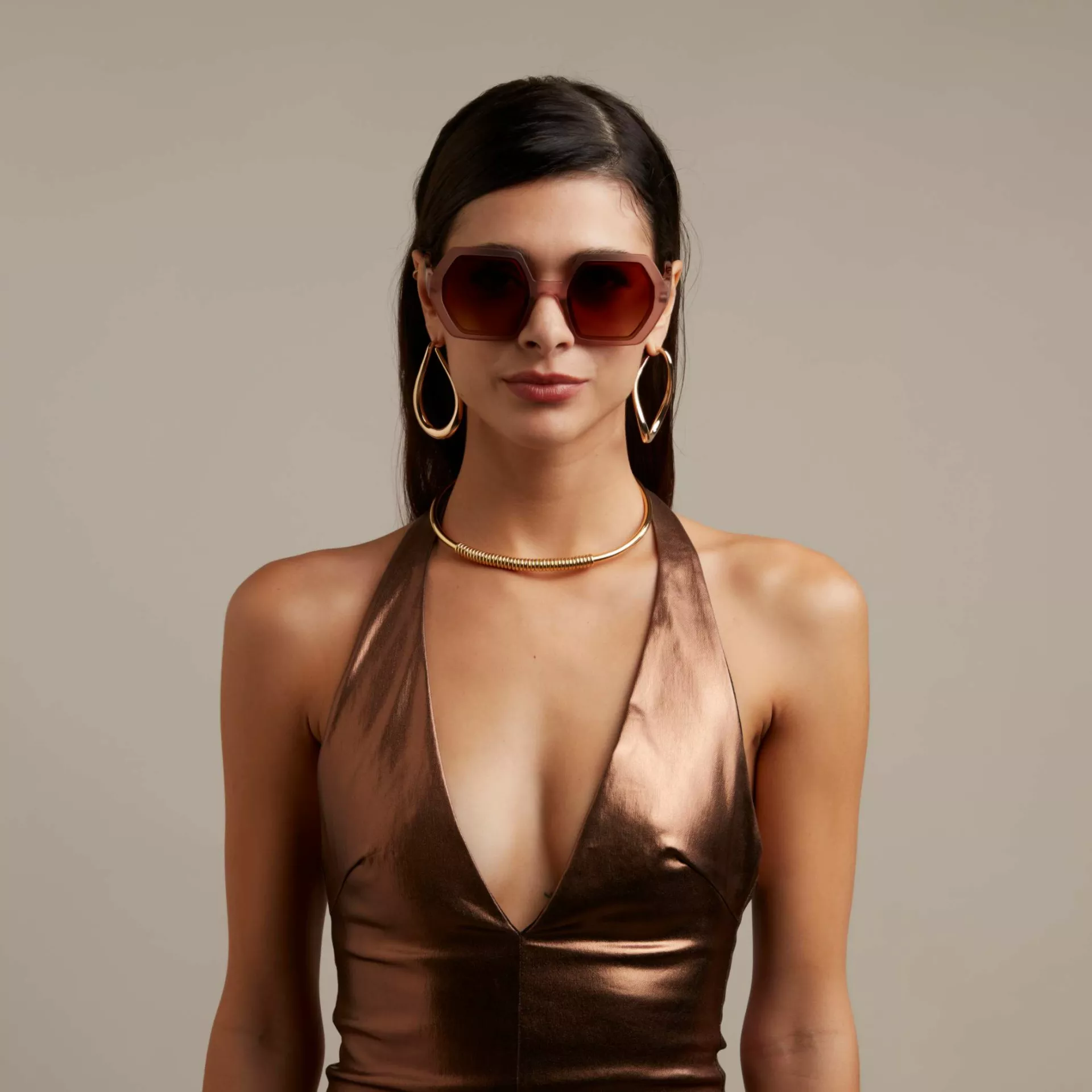 Okkia γυαλιά ηλίου Emma - Pink Havana