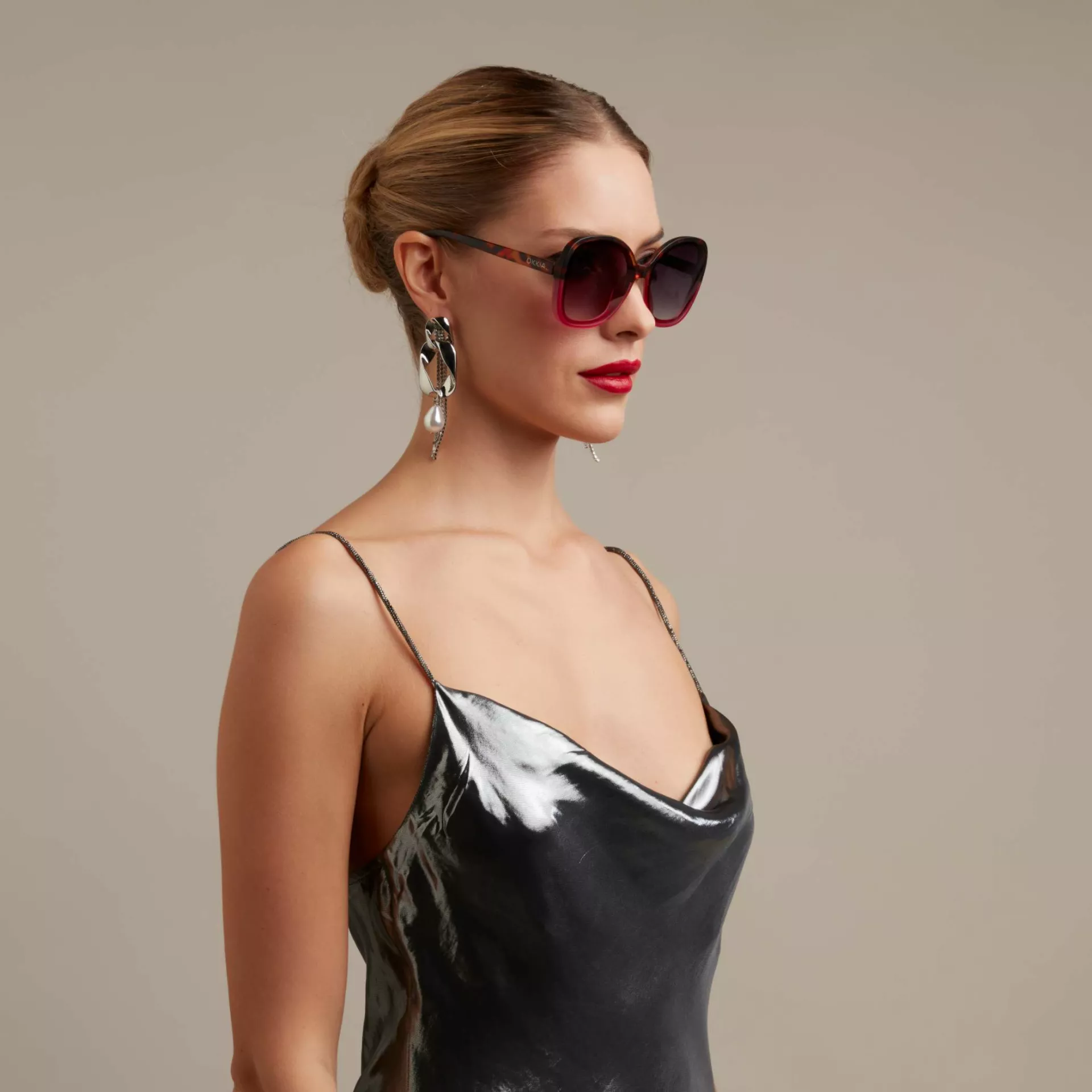 Okkia γυαλιά ηλίου Anna - Pink Havana