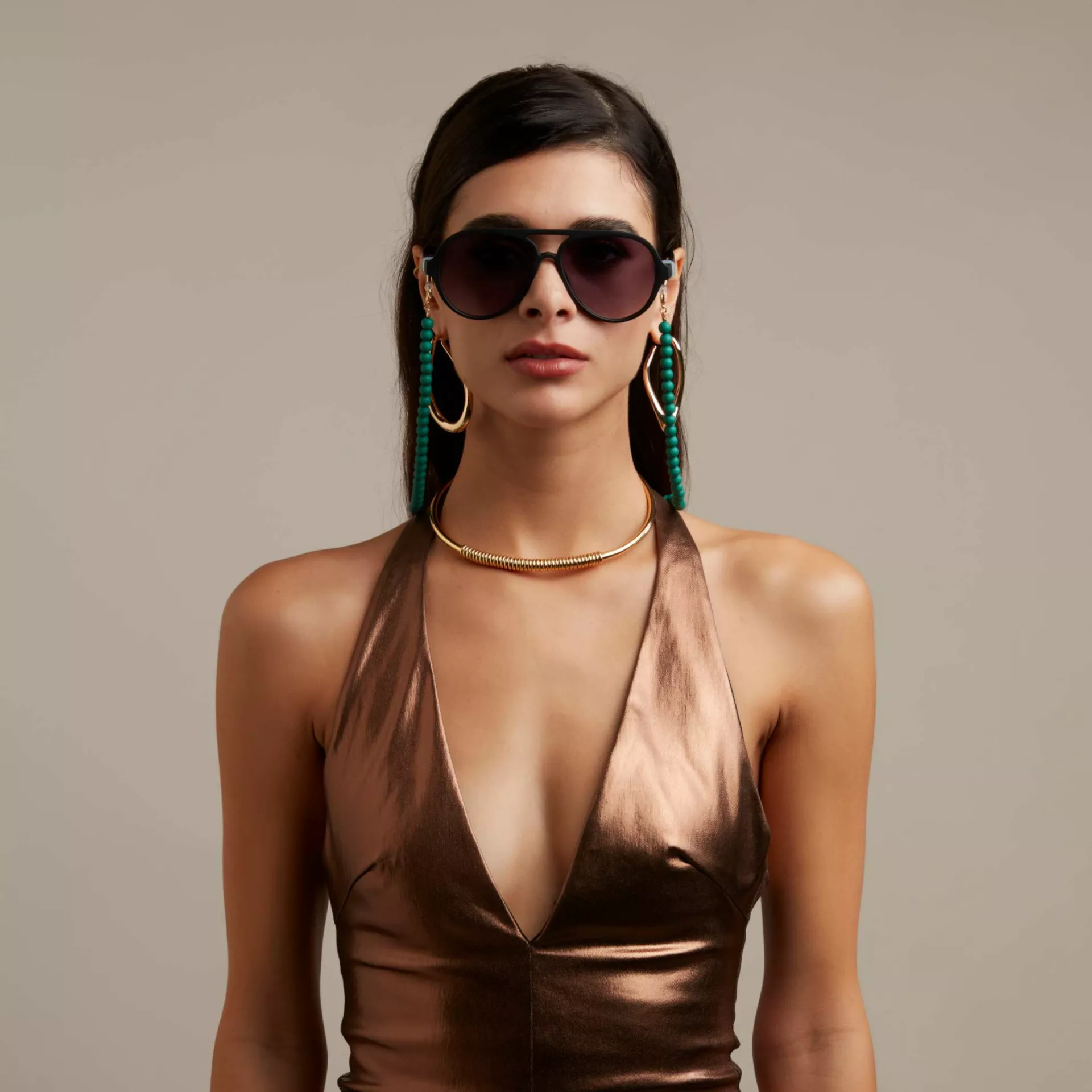 Okkia γυαλιά ηλίου Alessio - Black με Κόκκινο φακό