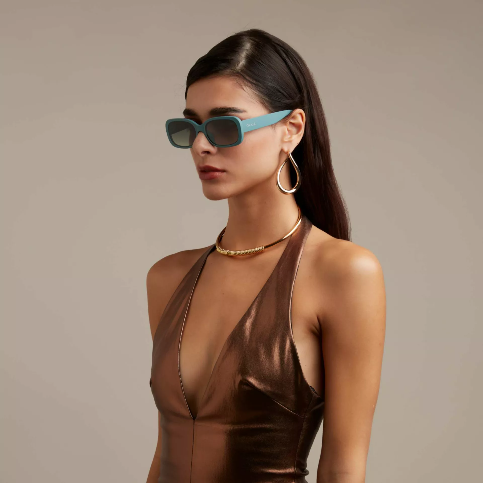 Okkia γυαλιά ηλίου Chiara Green Sage