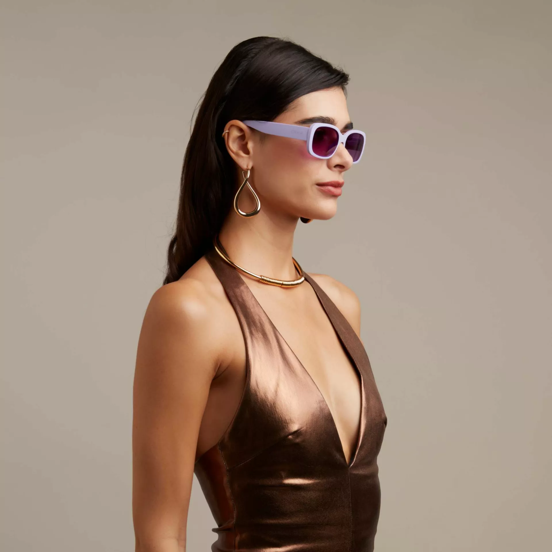 Okkia γυαλιά ηλίου Chiara Lilac breeze